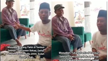 Viral Tukang Parkir Daftar Umroh yang ke 4 Pakai Tabungan 8 Bulan Kerja