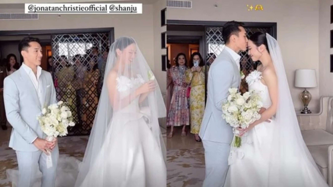 Jonatan Christie dan Shanju eks JKT48