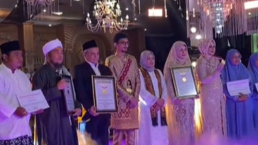 Pernikahan crazy rich jember Akmal dan Kaila raih Rekor Muri