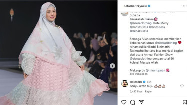 Postingan Instagram Natasha Rizki dikomentari oleh Desta