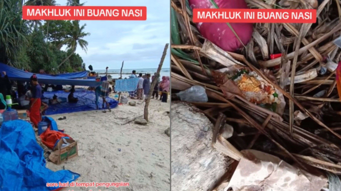 Pengungsi Rohingya buang nasi bungkus