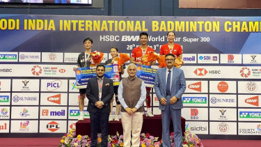 Ganda campuran Indonesia Dejan Ferdinansyah/Gloria Emanuelle Widjaja juara