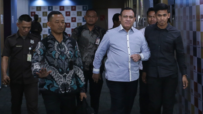 Firli Bahuri saat penuhi panggilan pemeriksaan Dewas KPK, beberapa waktu lalu.