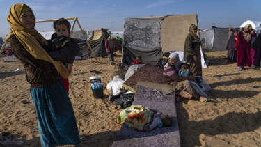 Pengungsi Palestina di Gaza.