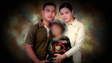 VIVA Militer: Kapten Inf Hendi dan keluarga.