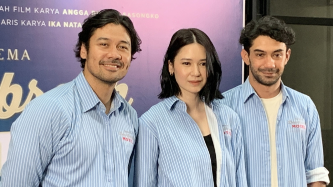 Chicco Jerikho, Laura Basuki dan Reza Rahadian.