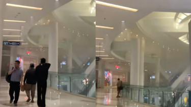 Kepulan asap di Mal Gandaria City yang terjadi Rabu 6/12/23