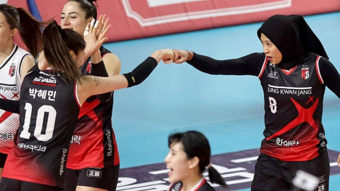 Megawati Hangestri bersama Red Sparks