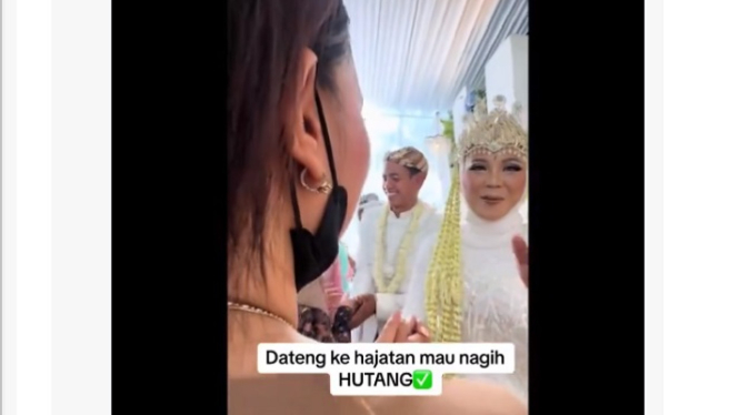 Pengantin ditagih utang pedangdut