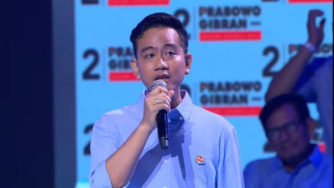 Cawapres nomor urut dua Gibran Rakabuming Raka
