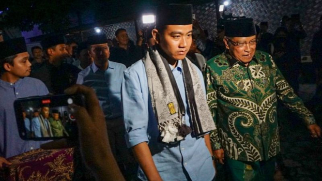 Cawapres Gibran Rakabuming bertemu dengan Saiq Aqil Sirodj.