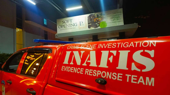 Mobil di Inafis Polrestabes Medan