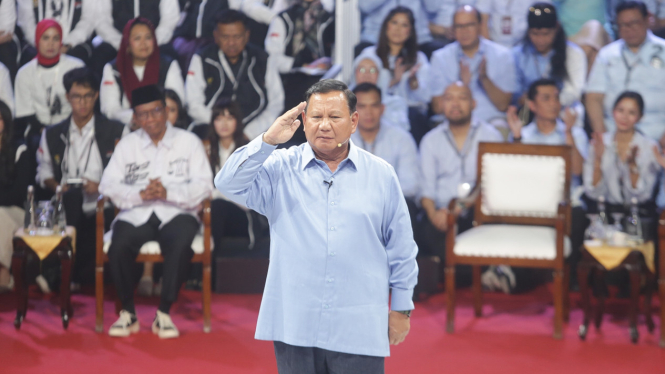 Debat Capres-Cawapres Pertama Prabowo Subianto