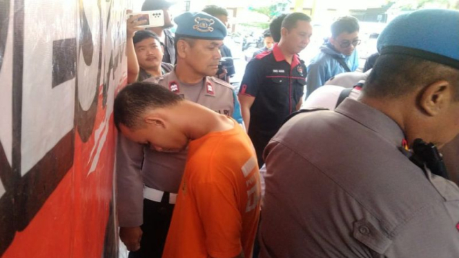 Pelaku Devid yang tega membunuh pacarnya mahasiswi kesehatan di Bogor.