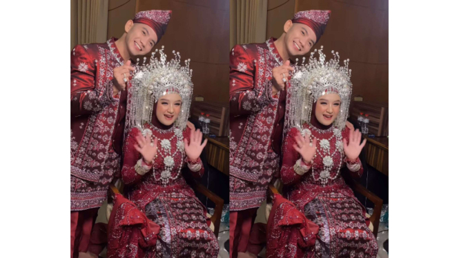 Resepsi pernikahan Rizki DA dan Hersa Rahayu