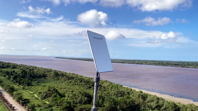 Teknologi satelit Telkomsat.