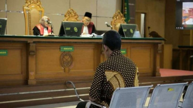Mantan Wali Kota Bandung Yana Mulyana menjadi sidang vonid di Pengadilan Tipikor