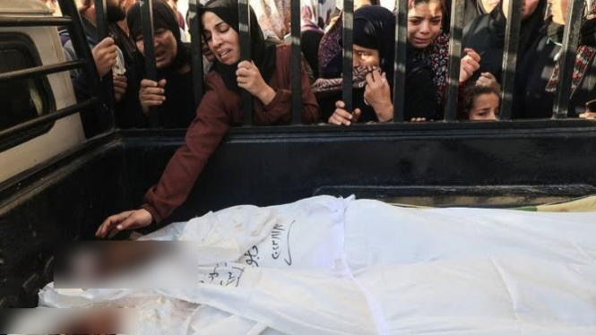 VIVA Militer: Jenazah warga sipil Gaza korban serangan militer Israel