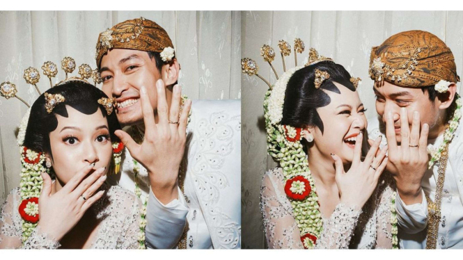 Pernikahan Hanggini dan Luthfi Aulia 