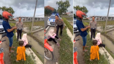 Viral Emak-emak Ngambek Gegara Suami Salah Beli Warna Motor