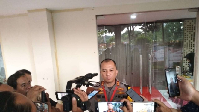 Kapolres Blitar AKBP Wiwit Adisatria di Mapolda Jatim.