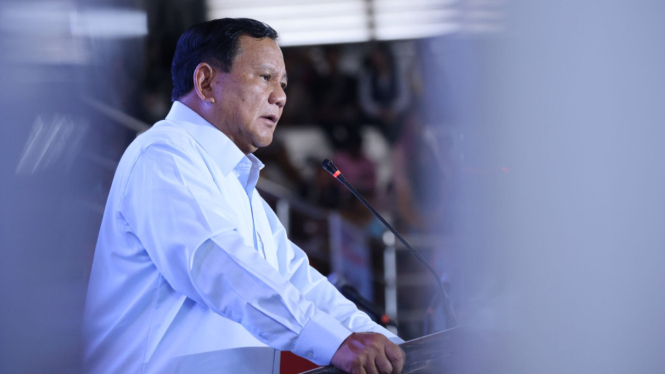 Prabowo Subianto di GOR Soekarno-Hatta, Kota Blitar
