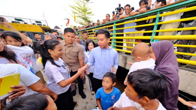 Cawapres Gibran Rakabuming kampanye di Kalimantan