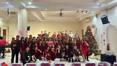 Ikatan Alumni Universitas HKBP Nommensen Se-Jabodetabek Rayakan Natal di Panti.