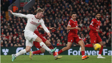 Rasmus Hojlund, Duel Liverpool vs Manchester United