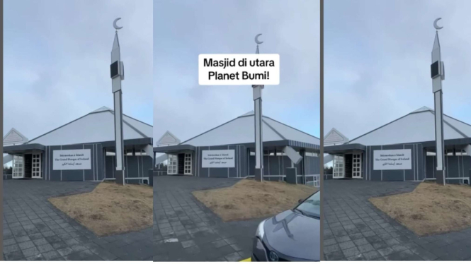 Viral Penampakan Masjid di Bagian Utara Bumi