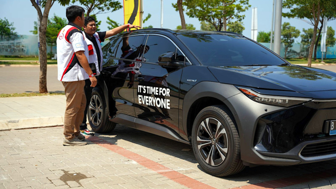Acara Toyota dan komunitas di Jakarta.