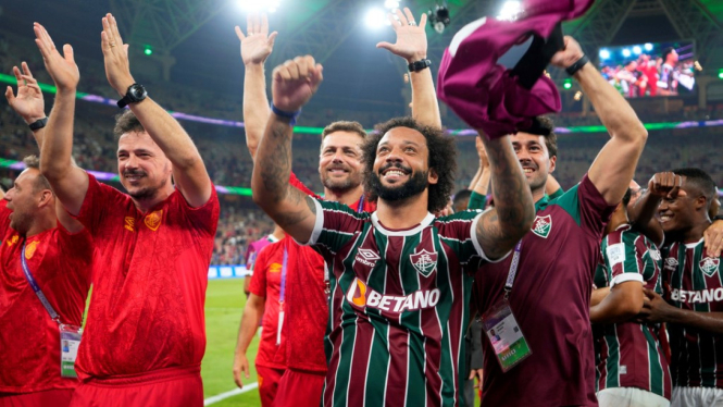 Marcelo rayakan kemenangan bersama Fluminense
