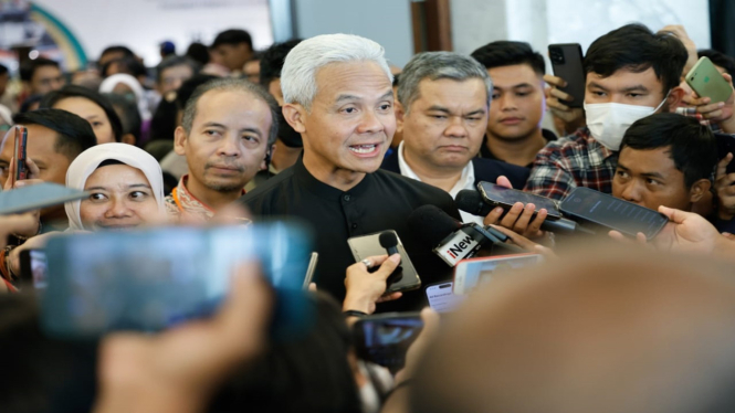 Capres nomor urut tiga Ganjar Pranowo