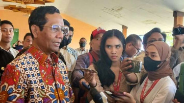 Cawapres sekaligus Menteri Koordinator Bidang Politik, Hukum, dan Keamanan Mahfud MD.