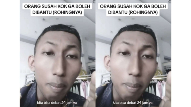 Viral pria ini tantang debat orang-orang yang tak setuju bantu Rohingya