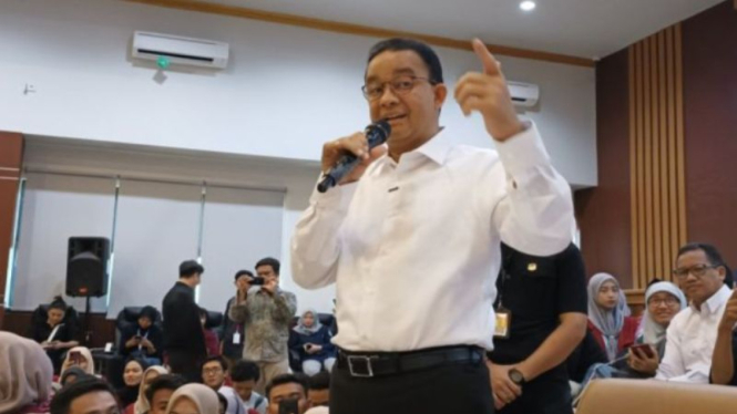 Capres nomor urut 1 Anies Baswedan di Serang, Banten.