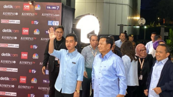 Paslon capres dan cawapres nomor urut dua Prabowo-Gibran
