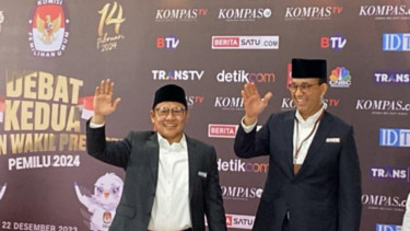 Paslon capres dan cawapres nomor urut satu Anies-Cak Imin