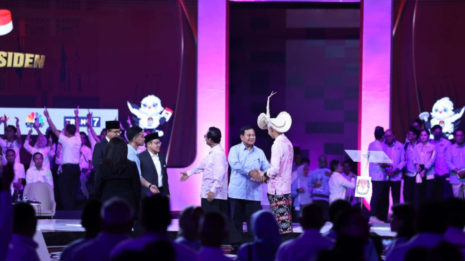 Para Capres Cawapres di debat KPU