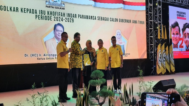 Partai Golkar memberikan rekomendasi kepada Khofifah maju di Pilgub Jatim