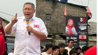 Anas Urbaningrum Ketemu Warga Depok