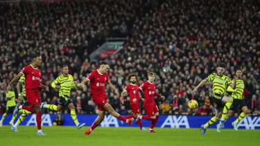 Declan Rice saat Liverpool vs Arsenal