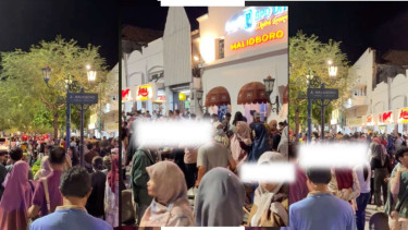 Penampakan Sesaknya Jalan Maliboro Jogja di Libur Panjang Natal