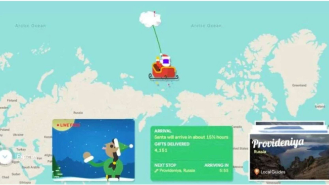Google punya Fitur Pemburu Sinterklas.