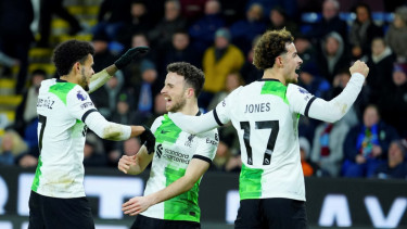 Pemain Liverpool rayakan gol