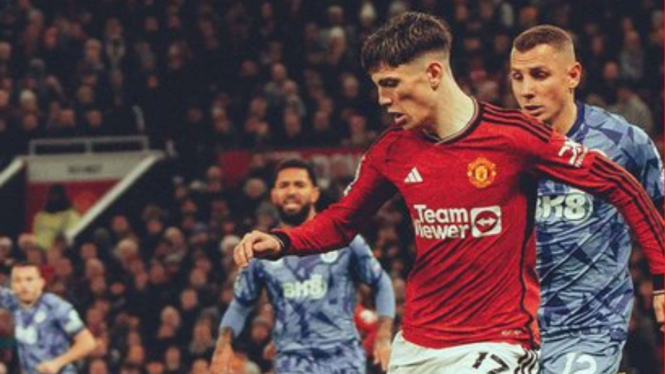 Alejandro Garnacho, Duel Manchester United vs Aston Villa