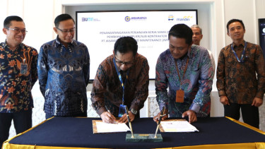 Penandatanganan Kerja Sama Bank Mandiri dengan Supplier/Subkontraktor