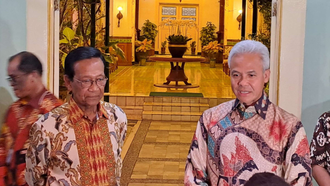 Ganjar Pranowo Temui Gubernur DIY Sultan Hamengkubuwono X