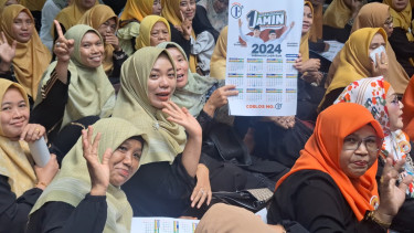 Emak-emak relawan Anies di Bogor