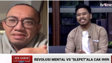 Debat Jubir TKN Dahnil Anzar dengan jubir Amin Najmi Mumtaza.
